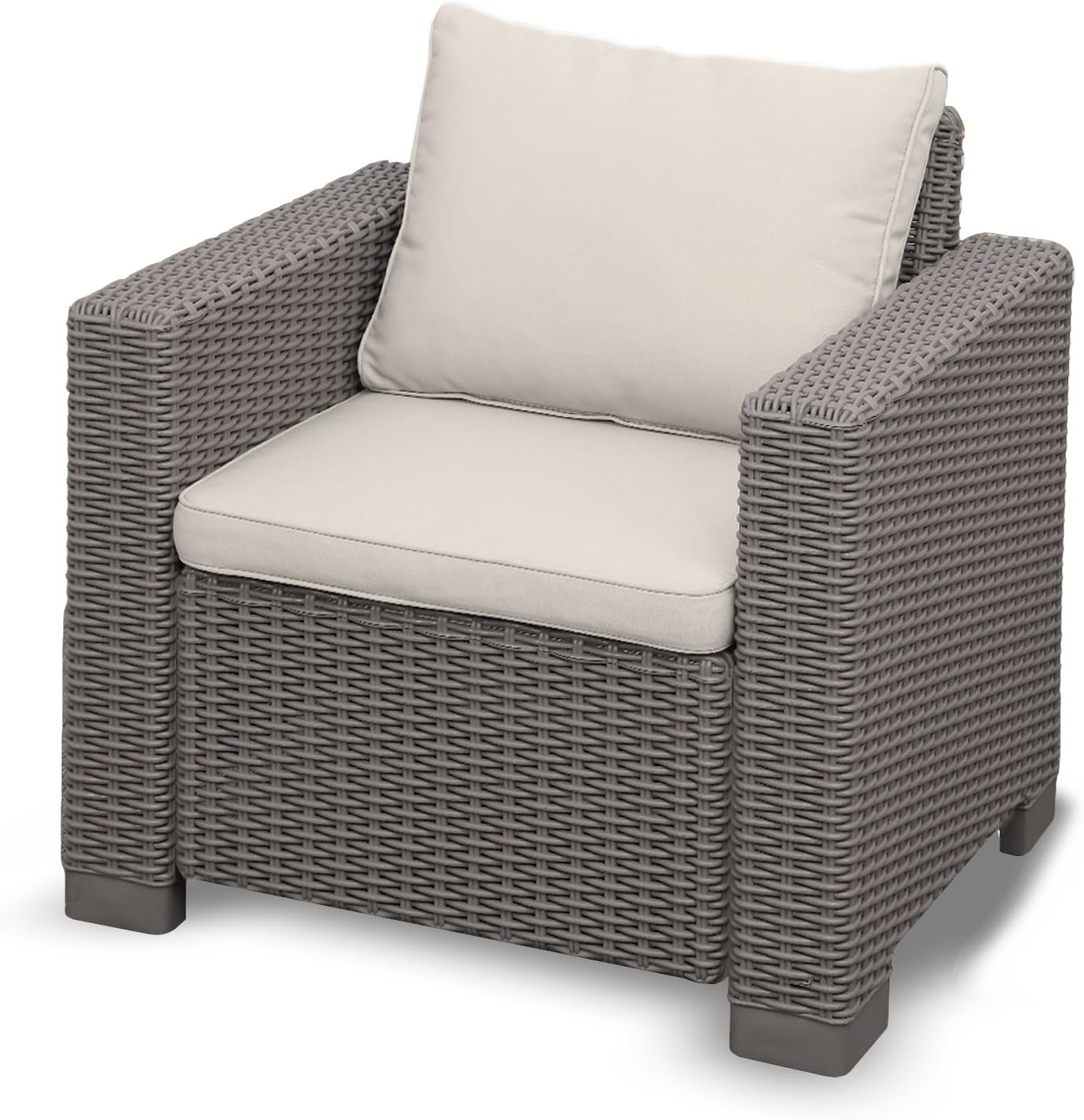 Yukon Glory Outdoor Patio Armchair Premium All Weather Garden and Porch Furniture Easy Assembly