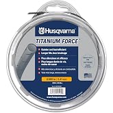 Husqvarna Titanium Force 0.095 String Trimmer Line 639005102, Outdoor Tools | String trimmer line .095 Inch, 140-foot spool for standard heads, professional grade copolymer weed eater line with cutter