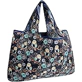 allydrew Large Foldable Tote Nylon Reusable Grocery Bags