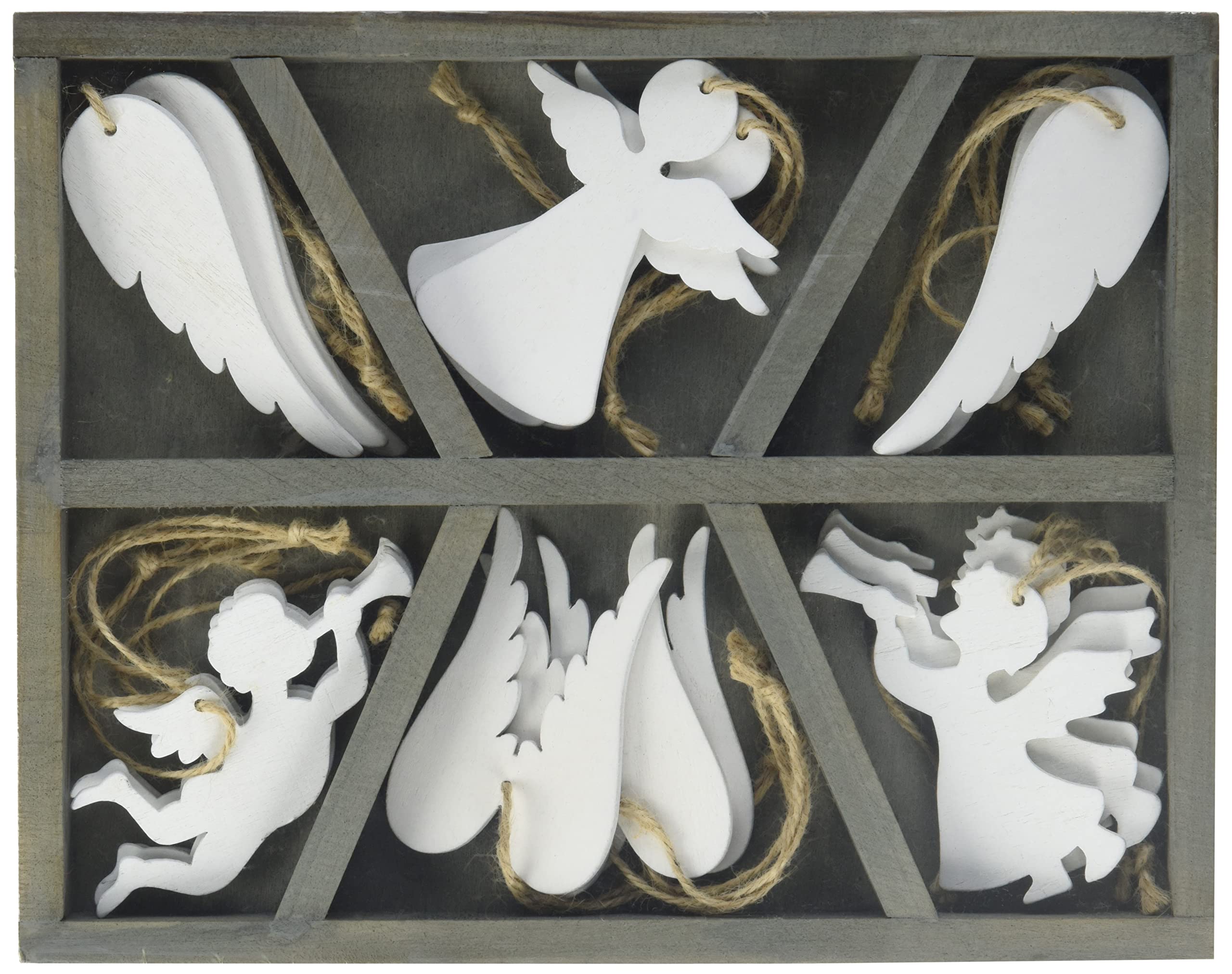 Small Foot Hanging Angel Decorations, White