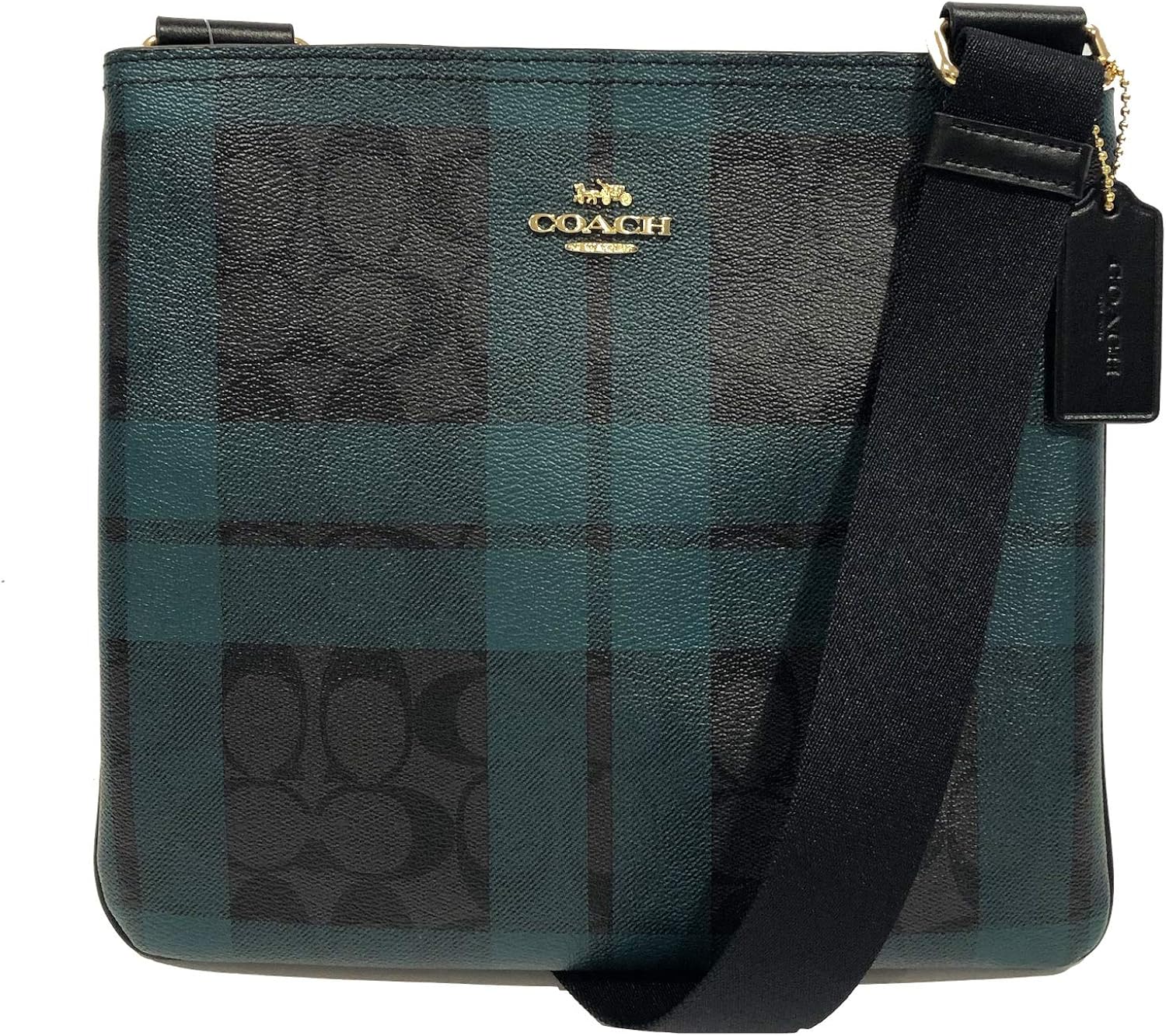 Achat Vente Coach Auto Maif Fr Coach Signature Pochette zippée Motif écossais, multicolore (Im/noir