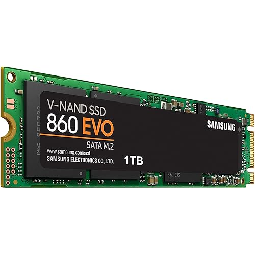 Samsung 860 EVO SSD 1TB - M.2 SATA Internal Solid State Drive with V-NAND Technology (MZ-N6E1T0BW)