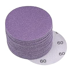 uxcell 30Pcs 3-Inch Purple Sanding Discs 60 Grits