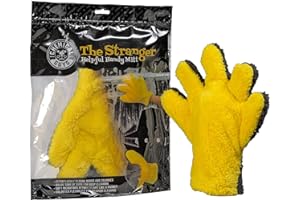 Chemical Guys MIC510 The Stranger Helpful Handy Car Wash Mitt - Yellow, Microfiber Towels for Detailing, Holds Tons of Soapy Suds, Flexible - Perfect for Car Cleaning