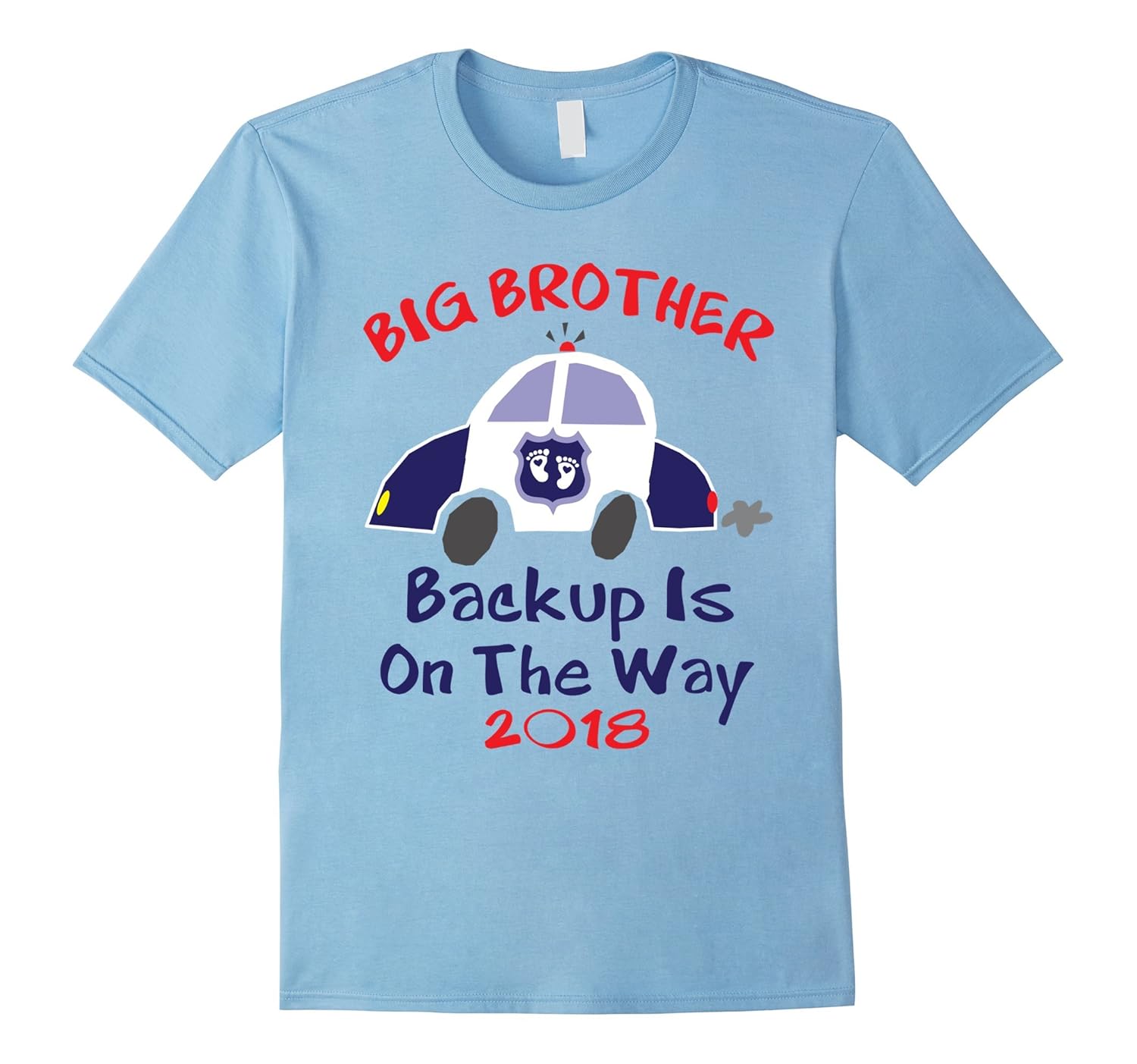 2018 Big Brother Pregnancy Announcement Shirt Police Car-Rose