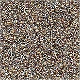 Toho Round Seed Beads 15/0#994 'Gold Lined Rainbow Crystal' 8 Gram Tube