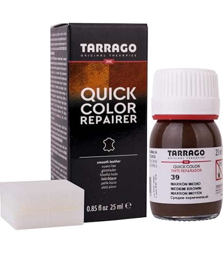 Dark Brown Leather Color Restorer Dye - Flexible Non-Toxic Finish For Handbags & Furniture