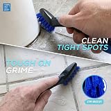 The Dustpan and Store Grout Tile Brush Set with Ergonomic Handle view 2