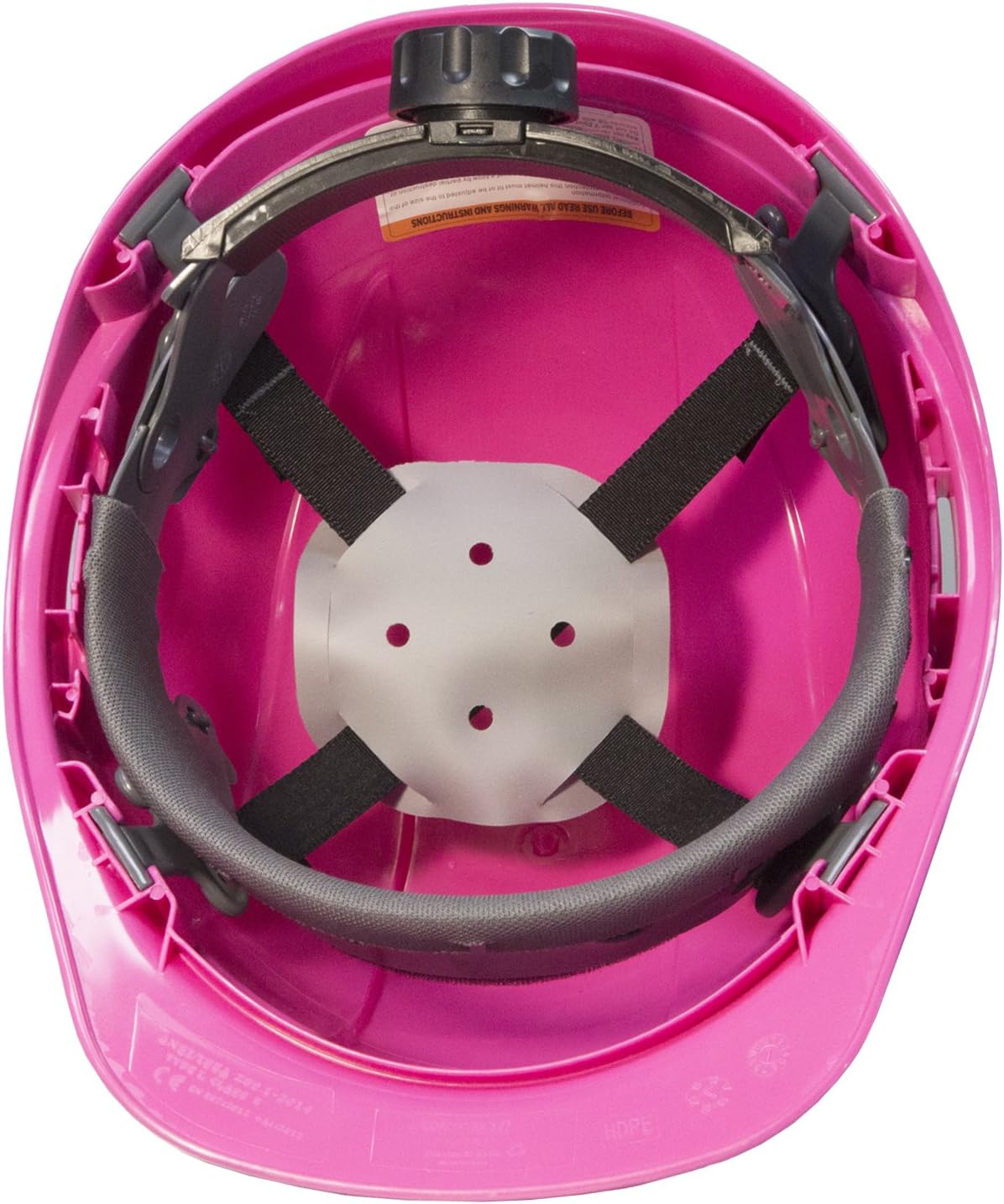 JORESTECH Safety Hard Hat Pink HDPE Cap Style Helmet with 4-Point Adjustable Ratchet Suspension For Work, Home, and General Headwear Protection ANSI Z89.1-14 Compliant HHAT-01 - - 