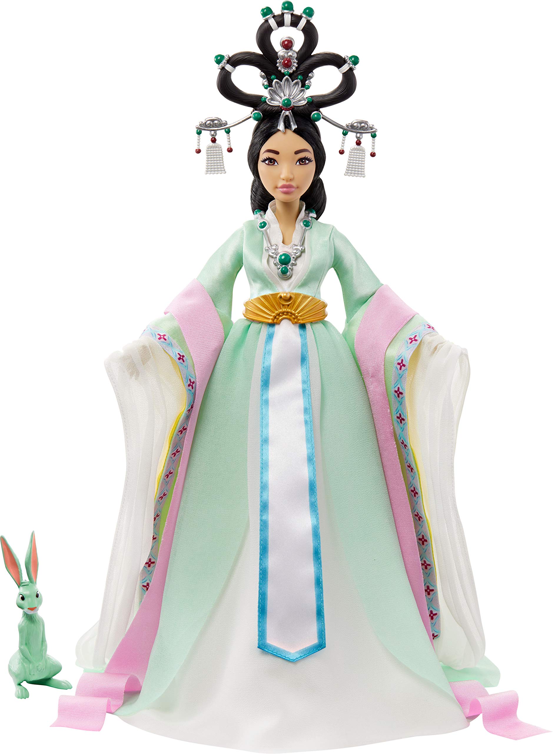 Mattel ​Netflix’s Over the Moon, Chang’e Collector Doll (14-Inch) with Traditional Chinese Gown and Accessories, Includes Jade Rabbit Figure, Great Gift for Ages 6Y+