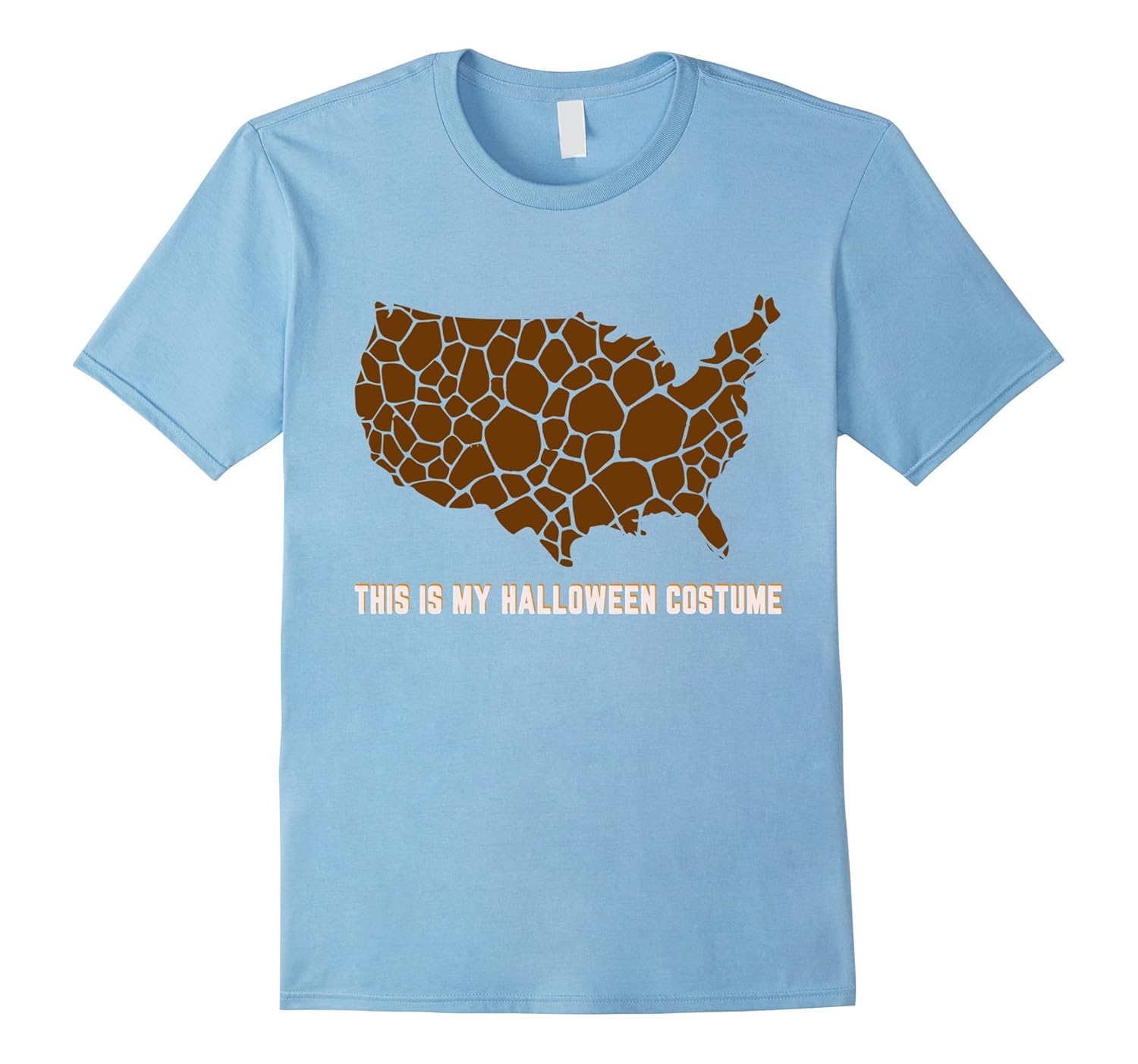 Giraffe Print Halloween Costume Cute T-shirt-ANZ