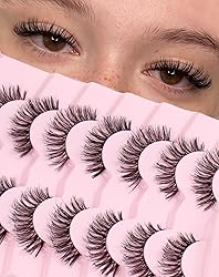 Natural False Eyelashes Wispy Faux Mink Lashes