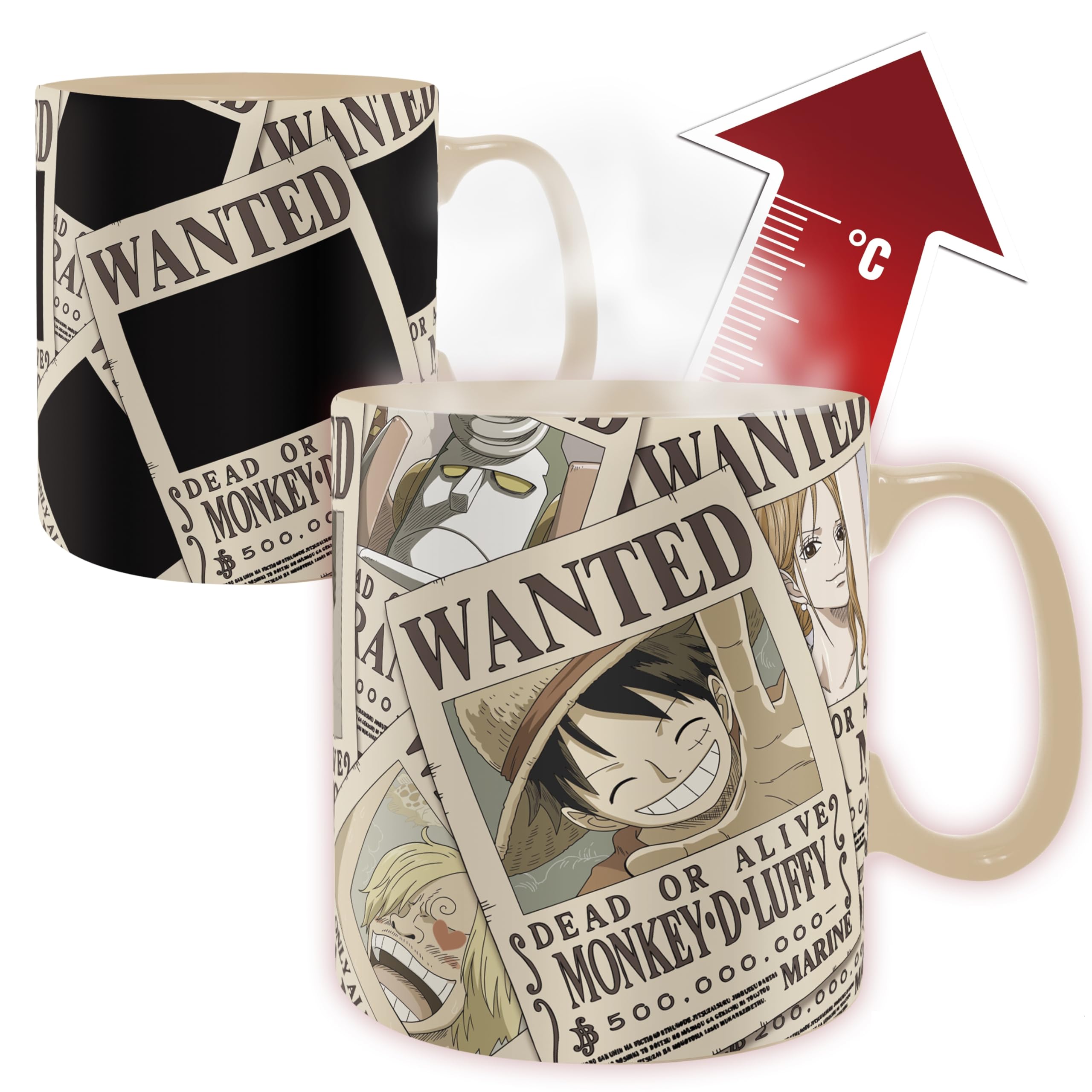 ABYstyle One Piece Wanted Heat Change Mug