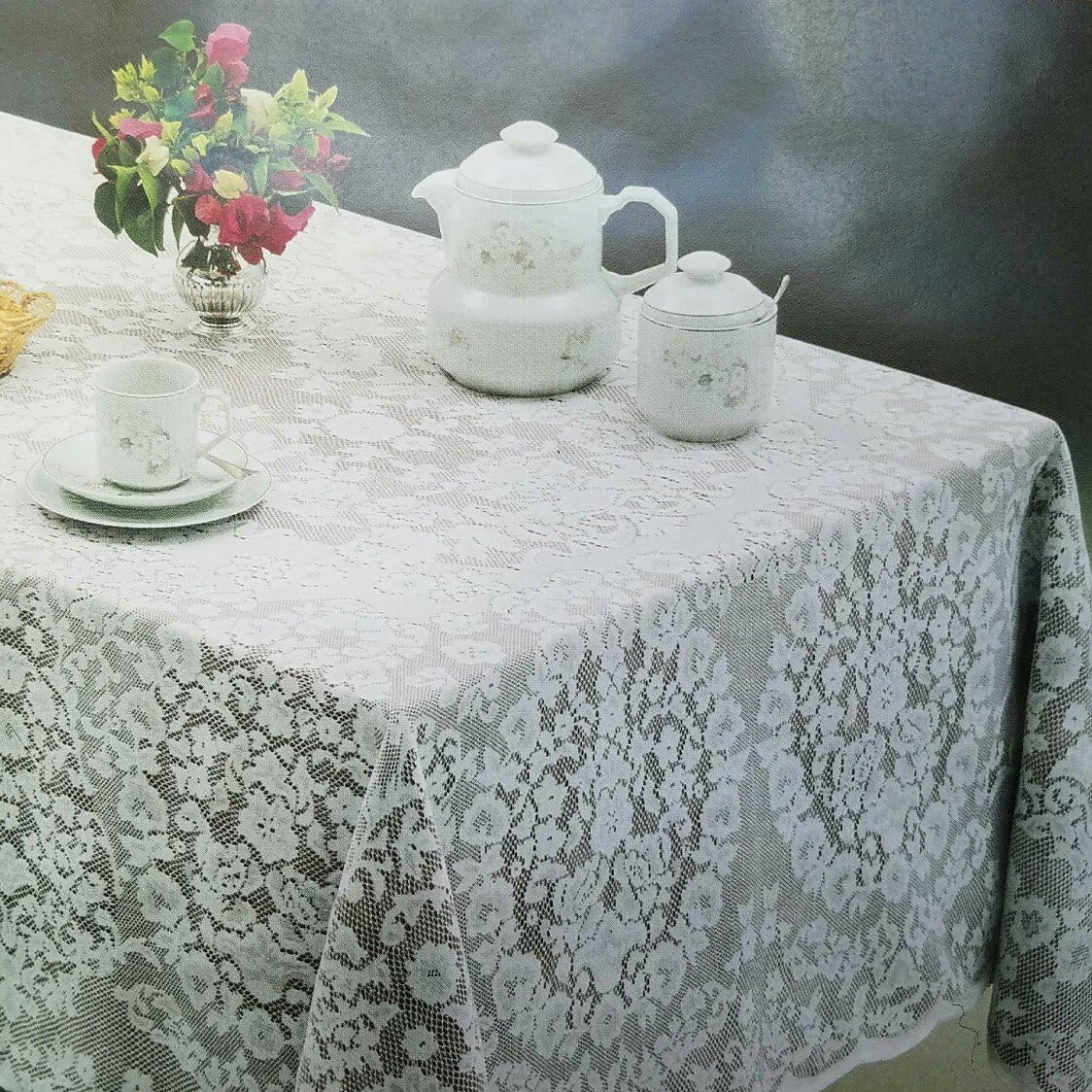 Best Small Lace Look Oval Side End Table Cover