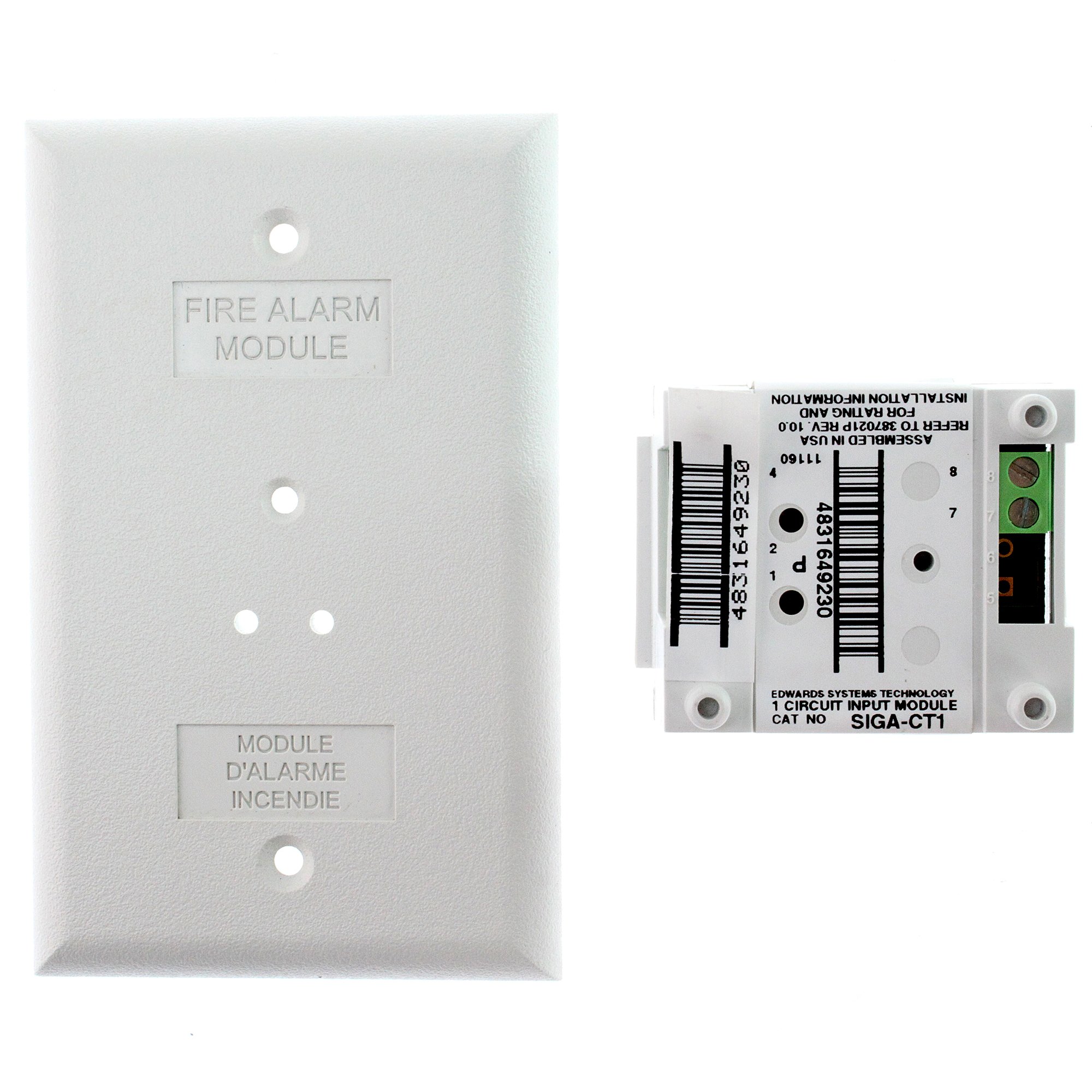 Edwards SIGACT1 Single Input Module for Fire Alarm System And
