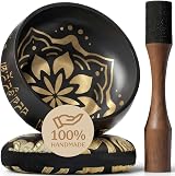 Silent Mind Tibetan Singing Bowl Set with Cushion Mallet Guide