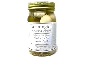 FARMINGTON PICKLING COMPANY Pickled Quail Eggs (Mild) - 16 Ounce Jar