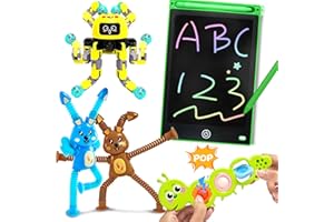 UIIOPJIOM 5Pcs Sensory Fidget Toys for Kid Autism Airplane Travel Toy Toddler Activities Road Trip Essential for Baby ADHD Autistic Anxiety Quiet Calm Down Sensory Gift Toddlers 3 4 5 Year Old Boy Girls