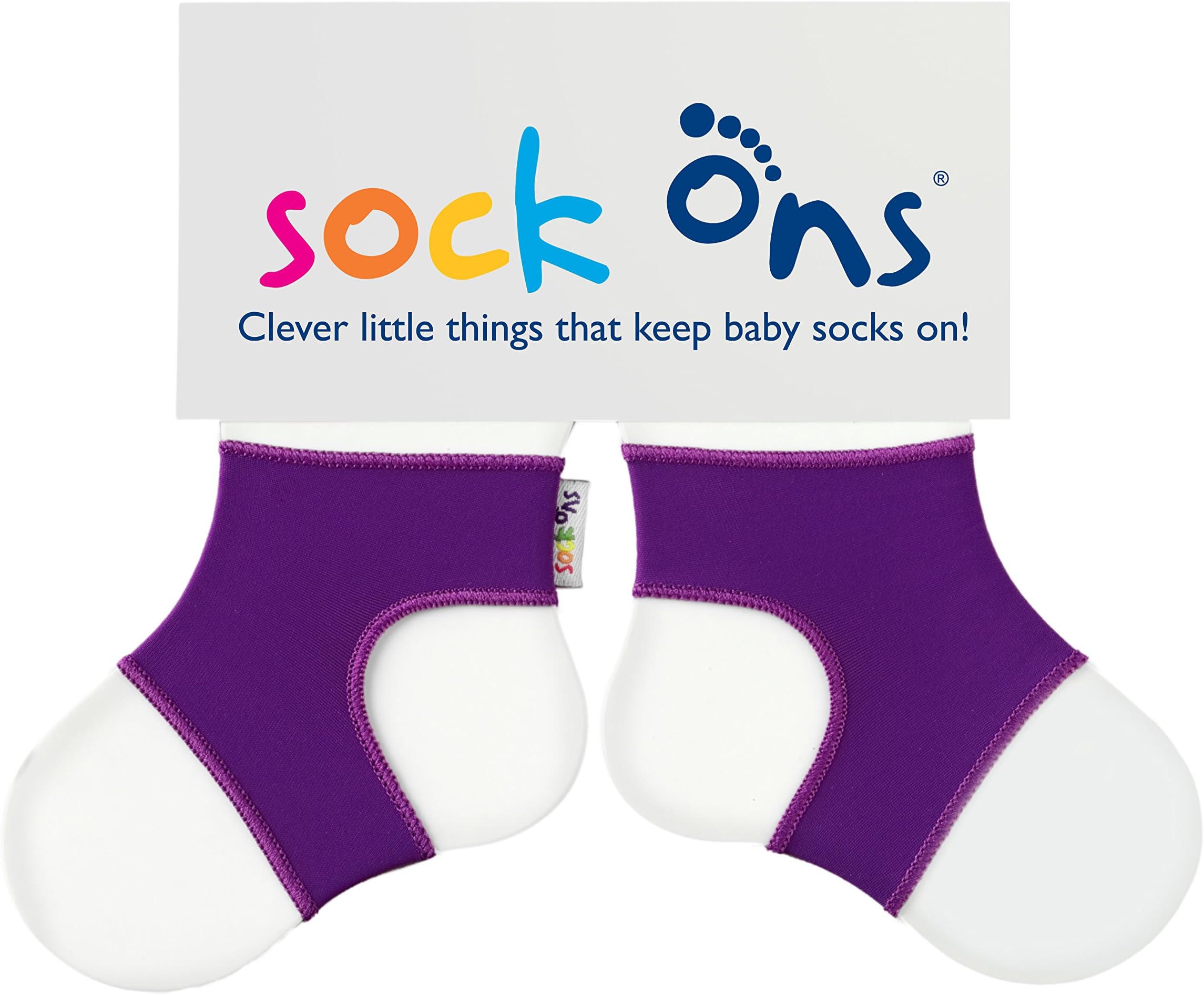 Sock Ons Clever Little Things That Keep Baby Grape - 0-6 Months