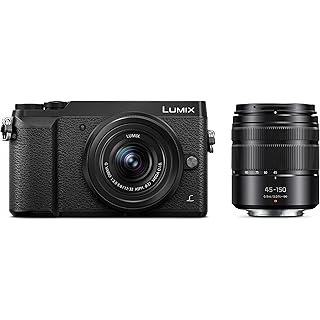 Panasonic 无镜像可互换镜头相机套件，12-32 毫米镜头，16 万像素，双图像稳定-2DMC-GX85WK 摄像头 + 12-32mm + 45-150mm 黑色