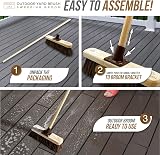 Newman and Cole 12in Yard Brush Heavy Duty Outdoor Broom 120cm Handle view 6