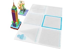 3Dmate Base - Transparent 3D Pen Mat 18 x 12 Inches with Fuse and Join Area - Flexible Two-Sided Heat-Resistant Silicone - 3D