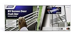 Camco 43976 RV Screen Door Push Bar, Black - Adds