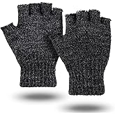 Illinois Glove Company Fingerless Ragg Wool Gloves Made in the USA