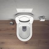 Duravit Starck 3 Toilet Seat White Urea Thermoset Stainless Steel Hinges view 6