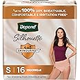 Depend Silhouette Adult Incontinence & Postpartum Bladder Leak Underwear for Women, Maximum Absorbency, Small, Pink, 16 Count, Packaging May Vary