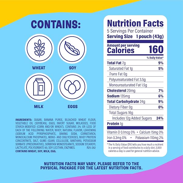 LITTLE BITES BANANA MUFFINS, 5 INDIVIDUAL PACKS, (1.5 OZ EACH), MADE WITH REAL BANANA MINI MUFFINS, 7.5 OZ MULTIPACK