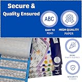 ZEBTON Bingo Books 600 Game Tickets 6 Game Assorted Colors Stationary Fun view 4