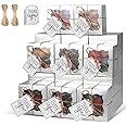 KPOSIYA 20 Pcs Silver Bakery Boxes with Window Individual Cupcake Boxes 4x4x2.5 Inches Cookie Boxes Kraft Paper Silver Gift Box for Pastries, Cookies, Pie, Donuts, Macaroon