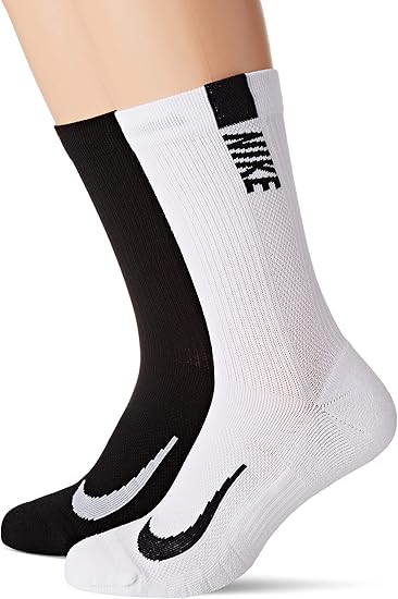 ナイキ Nike 2p マルチプライヤー クルー ソックス Sx7557 912 ブラック グレー 23 25cm Nike ナイキ スポーツ アウトドア Amazon