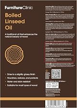 Furniture Clinic Boiled Linseed Oil 5L for Wood – Glossy Finish view 7