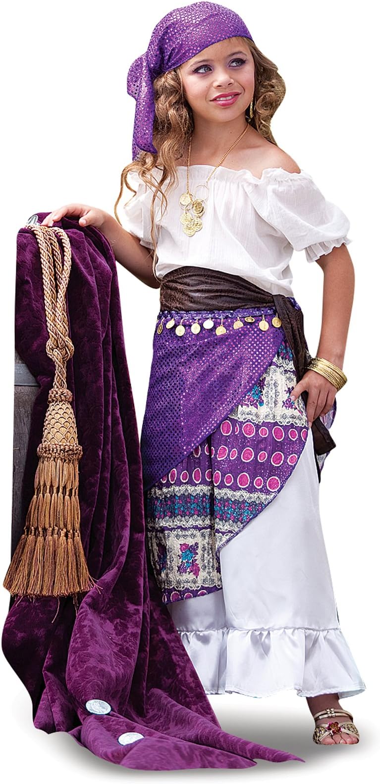 Gypsy Girl's Costume-Small Green