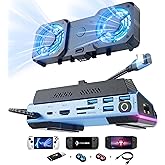 YCBUENO 13 in 1 Steam Deck Docking Station with Dismantling Cool Fans M.2 NVMe Enclosure,4K@60Hz,1000Mbs Ethernet,SD/TF,4 USB A,100W PD Charging 40Gbps Adapter for Steam Deck/Rog Ally/Switch/Legion Go