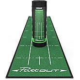 PuttOUT Medium Putting Mat - Perfect Your Golf Putting (7.9ft x 1.6ft)(Green)