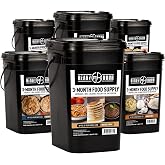Ready Hour 3-Month Emergency Food Supply (846 Servings), 3-Month Kit, Food Storage Meal Entr&eacute;es, Real Non-Perishable Meals, 25-Year Shelf Life Food, Portable Flood-Safe Container