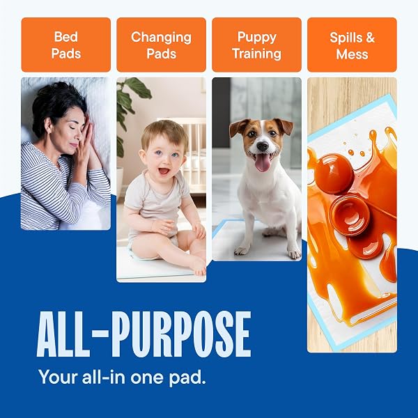 CHUCKS PADS DISPOSABLE [100-PACK] ADULT INCONTINENCE UNDERPADS 23″X 36″ LARGE ABSORBENT FLUFF PROTECTIVE BED PADS, TODDLER MATTRESS PADS – PEE PADS FOR PETS, KIDS & ADULTS – DOG & PUPPY TRAINING PADS