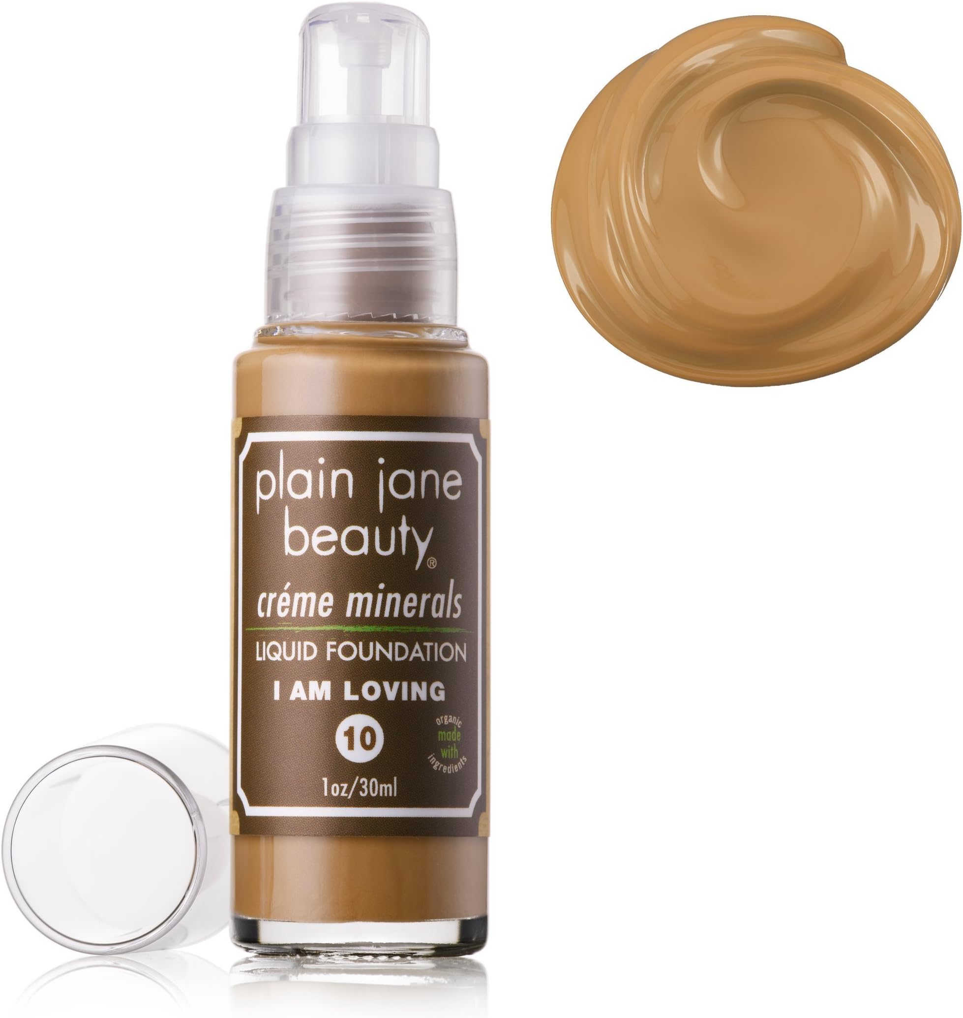 Plain Jane Beauty Creme Minerals Organic Foundation :: Vegan - Non-toxic - Makeup (I AM Loving #10)