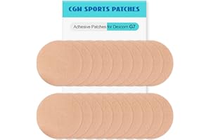 HURIFENG 20Pack Adhesive Patches for G7, Premium Waterproof Flexible & Breathable Full Covers for CGM Dexcom G7,Latex-Free Overlay Patch for G7 Sensor Long-Lasting Hypoallergenic Medical Glue No Hole (Beige)