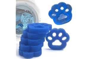 NewKe 6 Pack Pet Hair Remover for Laundry, Reusable Pet Hair Remover for Washer & Dryer, Effective Cat & Dog Hair Catcher for