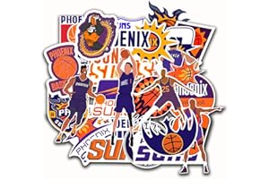 TRANSMERIDIAN TRAVELER 29 PCS American Basketball Stickers for Water Bottle, Laptop, Bicycle, Computer, Motorcycle, Travel Case, Car Decal Decoration Sticker 2-2.5 inches