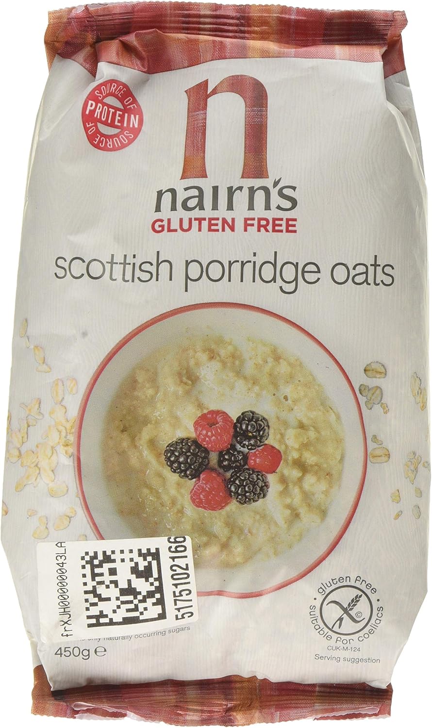 NAIRN'S OATCAKES Gluten Free Porridge Oats 450g (Pack of 1) Amazon.co