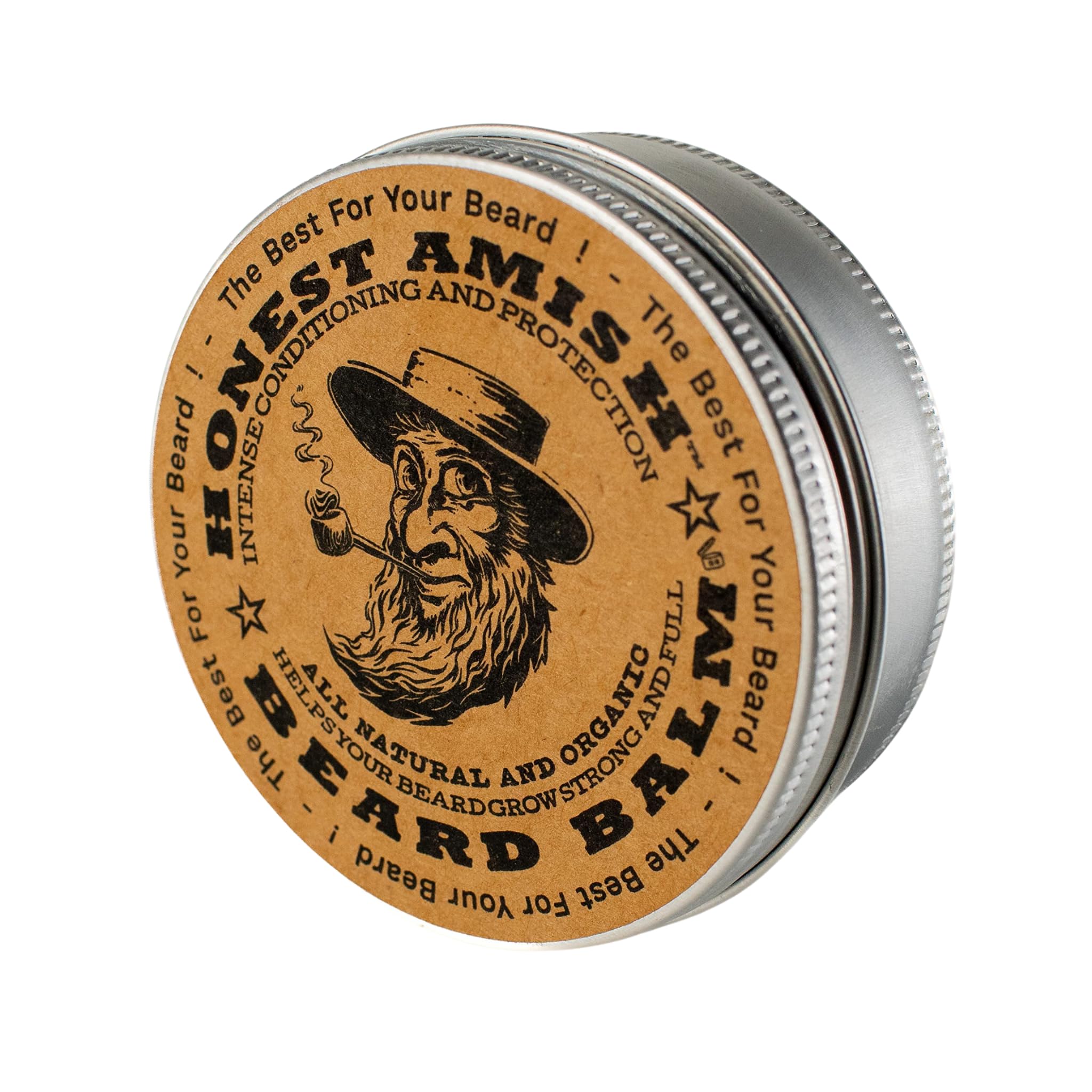 Honest Amish Beard Balm - New Large 120ml Twist Tin