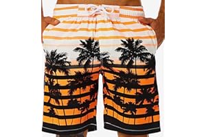 KAILUA SURF Mens Swim Trunks Long, Quick Dry Mens Boardshorts, 9 Inches Inseam Mens Bathing Suits with Mesh Lining