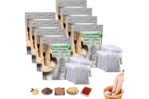 YAIOUTIY PureCleanse Kidney Support Herbal Foot Soak, Lymphatic Drainage Ginger Foot Soak, Natural Mugwort Herb Foot Soak, Ginger Foot Bath Bag - Pure Cleanse Kidney Support Herbal Foot Soak (80PCS)