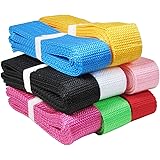 HipGirl Polypropylene Polypro Webbing for DIY Key Chain Fob, Yoga Strap, Tote, Backpack, Chair, Purse, Pet Collar (40yd (8x5yd) 1.25" (30mm) Combo)