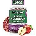 Fungies Reishi Mushroom Gummies, Delicious Apple Flavor - Mushroom Herbal Supplement Gummy for Adults Supports Immune Health, Relaxation & Healthy Aging - Calming Gummies for Sleep - 60 Servings